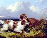Game Canvas Paintings - Spaniels Flushing Game